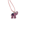Necklace Pendant Elephant Pink